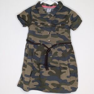 Carter's Camouflage Camo Army Military Dress Dress 18m